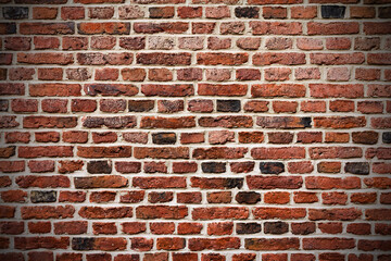 The texture of a brick wall.