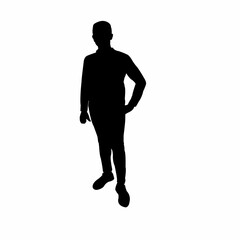 a man body silhouette vector