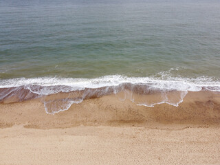Aerial view of the beach at Caister in Norfolk