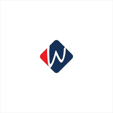 letter w logo vector cursive template