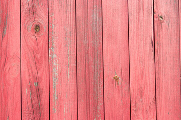 Wooden red old plank wall