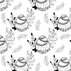 Seamless Easter pattern. Happy easter. Ideal for printing onto fabric and wrapping paper