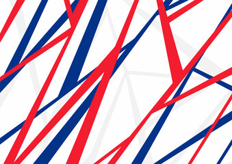 Abstract background with blue and red geometric line pattern