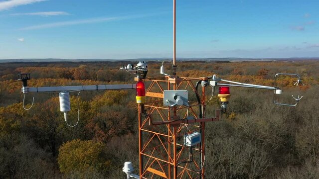 Sunshine pyranometer, eddy covariance systems, measurement incoming diffuse solar radiation, consist sonic anemometer scientific tower station research gas analyzer wind relevant gas fluctuations