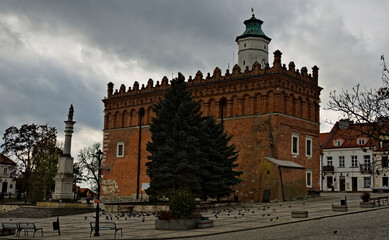 Zabytkowy ratusz - Sandomierz .  Historic Town Hall - Sandomierz. 