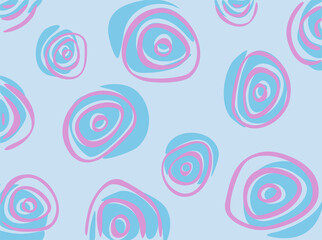 Fototapeta na wymiar Abstract background with some circle line pattern and soft color theme