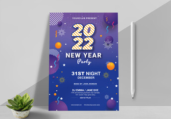 New Years Eve Party Flyer Layout