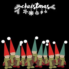 CHRISTMAS GREETING CARD  ILLUSTRATION  - 473405333