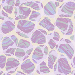 modern pastel animalistic stylized seamless pattern with giraffe skin. pattern drawn in digital treatment for fashion textiles and surface design