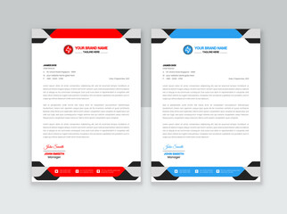 Modern Creative & Clean business style letterhead print with vector & illustration. corporate letterhead Design