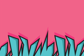 Abstract background with simple graffiti art and some copy space area