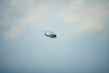 ZH814 British army (Army Air Corps AAC) 1971 helicopter Bell 212 B-BGMH conducting pilot training Salisbury Plain UK