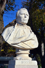 Angelo Secchi, Denkmal, Büste in Rom, Italien