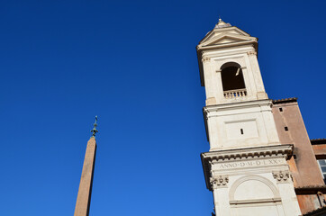 Rom, Kirche Santa Trinità dei Monti und Obelisco Sallustiano