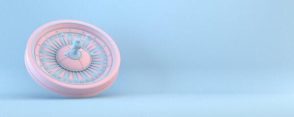 Pink roulette 3D