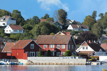Küstendorf in Norwegen