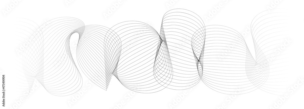 Aufkleber Abstract background of lines. Digital technology cyber background. Vector illustration.