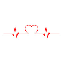  heartbeat icon . stethoscope sign heart beat
