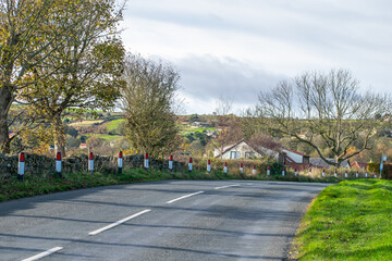 Countryside road in North Yorkshire England
