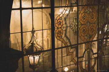 Napoli - Vetrate di Palazzo Zevallos Stigliano 