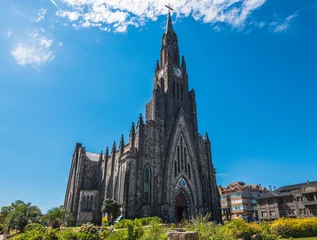 Fotobehang Canela, Rio Grande do Sul, Brazil, March 2019 - day view of Catedral de Pedra (Stone Cathedral), a famous church at Canela © Bernard Barroso