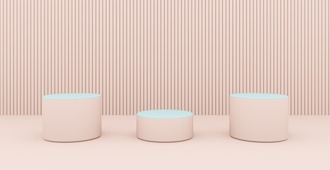 3d rendering background with abstract podium and wall scene background. 