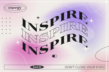 Blurred gradient background with geometric shapes. Fluid violet, purple and pink gradient poster for wall art or banner. Modern wallpaper design tempate, brutalism inspired. Vector illustration