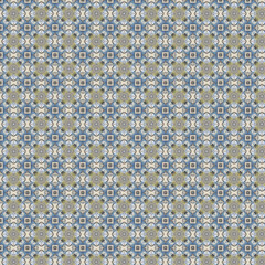 seamless pattern with blue flowers