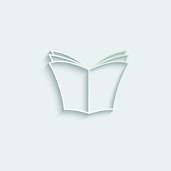 open  book - vector icon