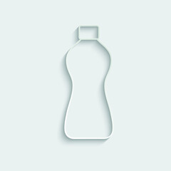 bottle icon - vector bottle of water sign