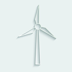 wind turbine icon windmill sign vector
