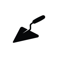 vector trowel icon in flat style