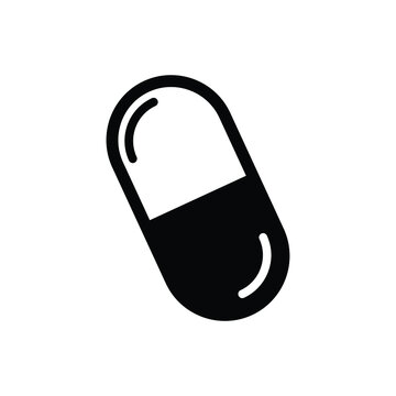 vector Medical Pil icon in flat style