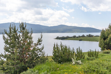 Landscape of Belmeken Dam, Rila mountain, Bulgaria