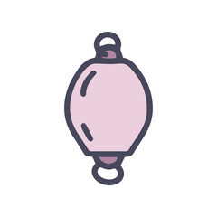 Obraz premium fishing sinker color vector doodle simple icon