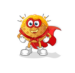 waffle heroes vector. cartoon character