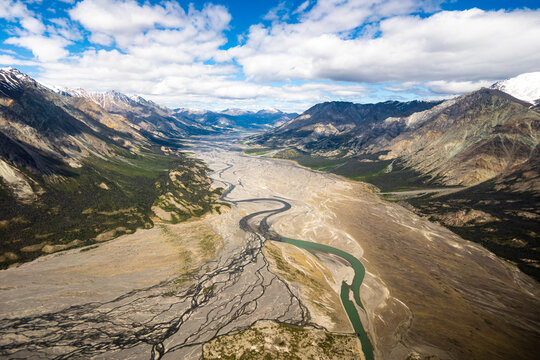 Glacian River Veins in Kluane National Park Yukon Canada