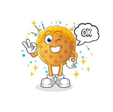 recommend clip art: waffle agree mascot. cartoon vector
