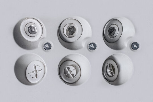 Commercial Airplane Vents and Lights