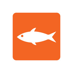fish icon vector