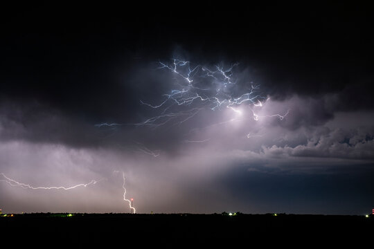 Lightning Strikes in an Colorado Windfarm