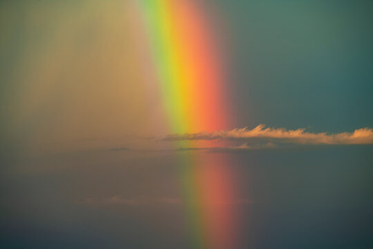 Dramatic Rainbow during Clearing Storm In AK