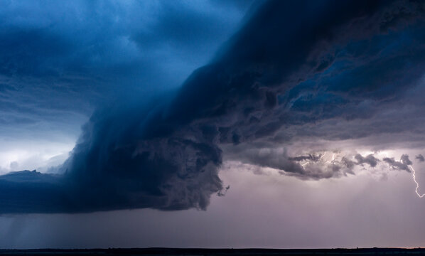 Colorful Clouds as Storm Breaks during Sunrise