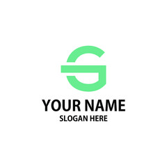 g letter initial abstract logo design
