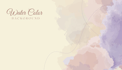 Simple Pastel Water Color Background