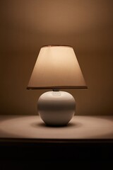 Lamp on a nightstand