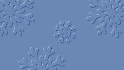 Concept of paper snowflakes vector abstract background of winter.