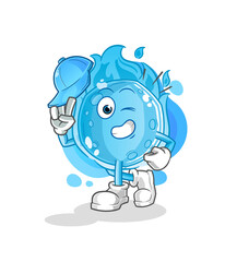 blue comet young boy character cartoon