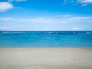 beach and blue sky