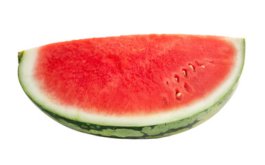 Piece of juicy red watermelon isolated